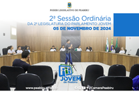 2ª Sessão Ordinária da 2ª Legislatura do Parlamento Jovem de Peabiru: Participação Ativa dos Jovens Vereadores